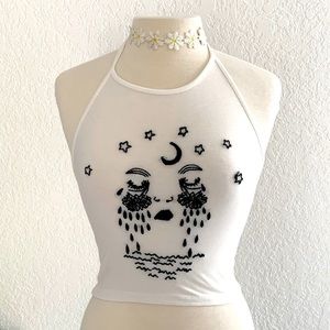 Brandy Melville Vintage Crying Halter